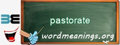 WordMeaning blackboard for pastorate